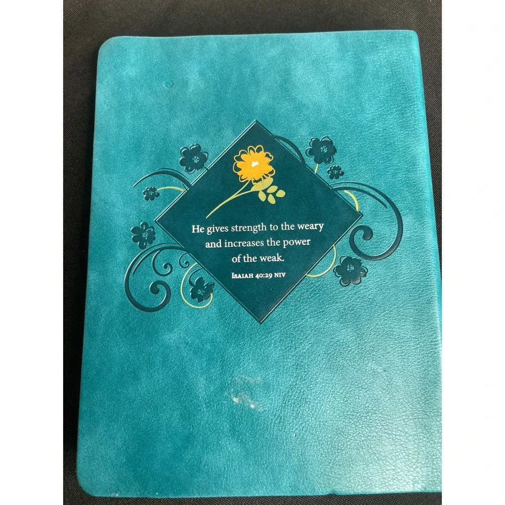 Daily Strength for Mothers 365 Day Devotional Teal FauxLeather Natasha Marcellus